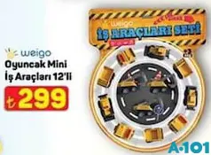 WEİGO OYUNCAK MİNİ İŞ ARAÇLARI 12'Lİ fiyat ve kampanya bilgisi